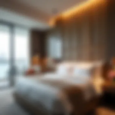 Elegance Inside Bay Central Hotel Marina Luxurious interior of a guest room at Bay Central Hotel Marina