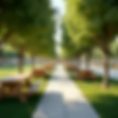 Idyllic Picnic Spots Relaxing picnic spots under shady trees in Al Barsha South Park