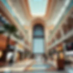 Stunning architectural view of Al Marina Mall showcasing its elegant design