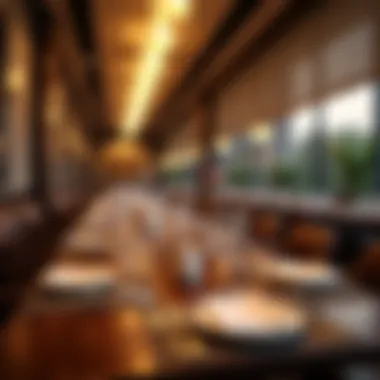 Elegance of Fine Dining An elegant interior of a fine dining restaurant in JBR.
