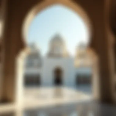 Historic Mosque Elegance A breathtaking view of a historic mosque adorned with intricate architecture