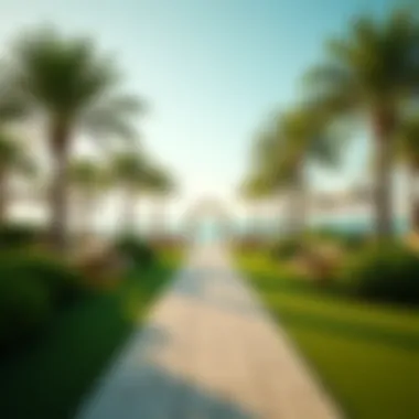 Lush Greenery and Picnic Areas Lush greenery and picnic areas at Mamzar Beach