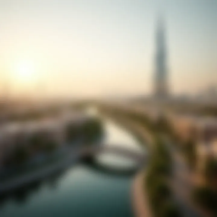 Panoramic view of Dubailand surrounding J One Tower