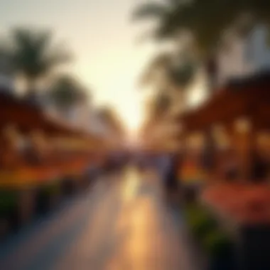 Cultural Buzz: Dubai's Outdoor Markets Lively outdoor market scene in Dubai