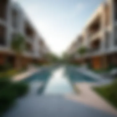 Community Amenities at Stonehenge Residence Community amenities including a pool and garden at Stonehenge Residence