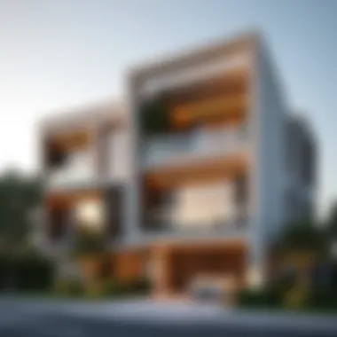 A detailed look at the building's unique architectural features