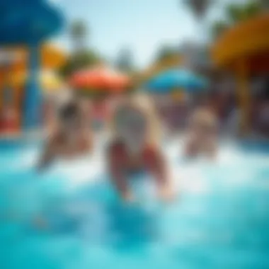 Families Engaging in Recreation Families enjoying recreational activities at a water park