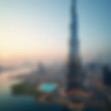 Stunning view of Burj Binghatti Jacob against the Dubai skyline