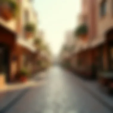 Al Jimi: Vibrant Community Life The vibrant streets of Al Jimi with local shops and cafes