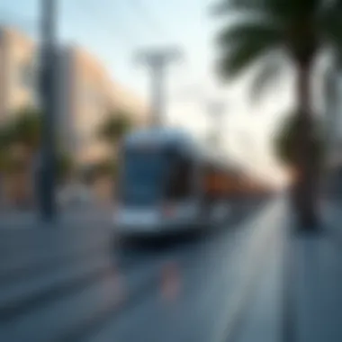 Integration of Tram with Dubai's Transport Network Tram connecting with other modes of transport in Dubai