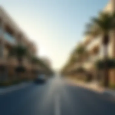 Exploring Karama's Urban Landscape A scenic view of the Karama neighborhood showcasing local amenities and vibrant streets.