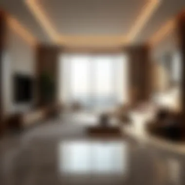 Modern Luxury in Dubai Living A luxurious apartment interior reflecting modern design trends