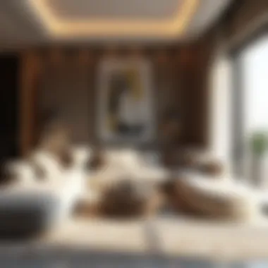 Elegant Interior Living Space Interior living space within Shamsa Townhouse demonstrating elegant design