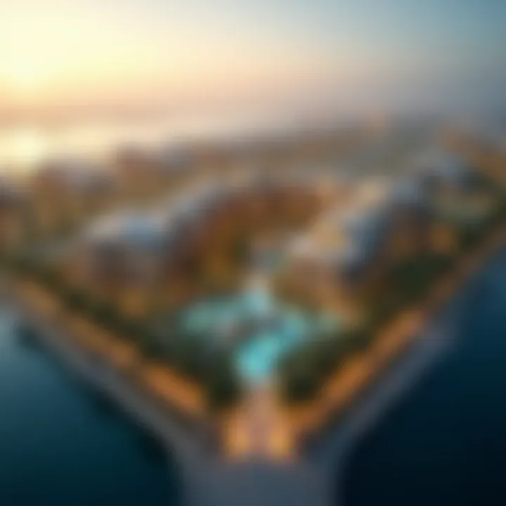 Aerial view of Sobha Realty developments in Dubai.