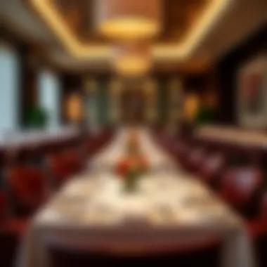 Dining Experience at Sofitel The Obelisk Dining area with exquisite decor inside Sofitel The Obelisk Dubai