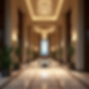 Elegant Lobby Design at Sofitel The Obelisk Luxurious lobby of Sofitel The Obelisk Dubai highlighting French design elements