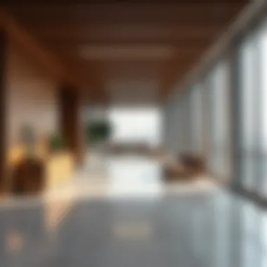 Functional Interior Spaces of Tameem House Interior layout of the Tameem House Office Building emphasizing functionality