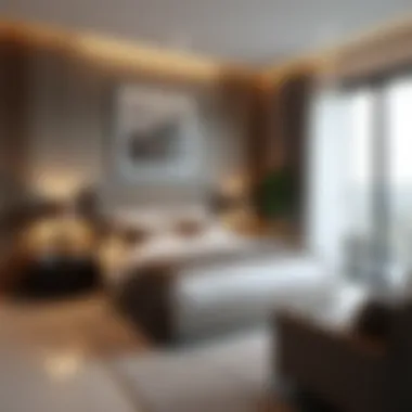 Stylish Studio Apartment Design in Dubai Modern studio apartment interior showcasing stylish design